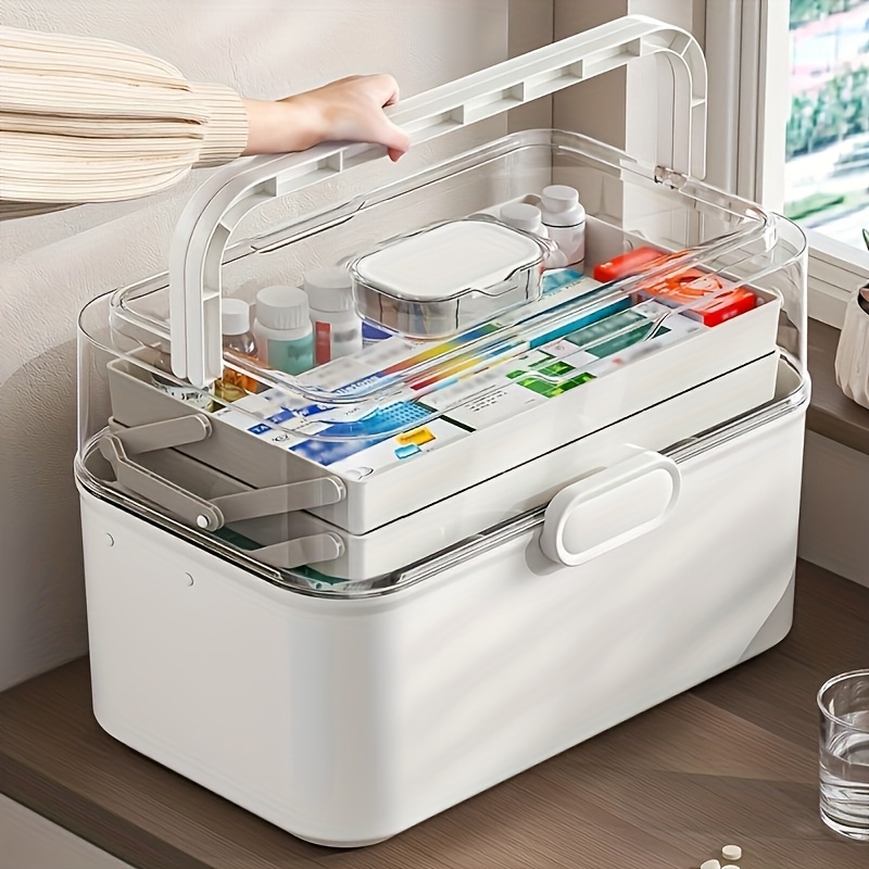 Large Capacity Clear Lid Medic - огляд і ціна Home Edit Bathroom Storage